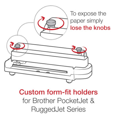 RAM® U-Bolt Mount with Printer Cradle for Brother PocketJet + More - RAM-VPR-101-D-235U - OC Mounts