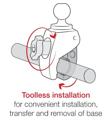 RAM® Quick-Draw™ Mobile Printer Holder RAM® Tough-Claw™ - RAM-B-400U-C-VPR-102
