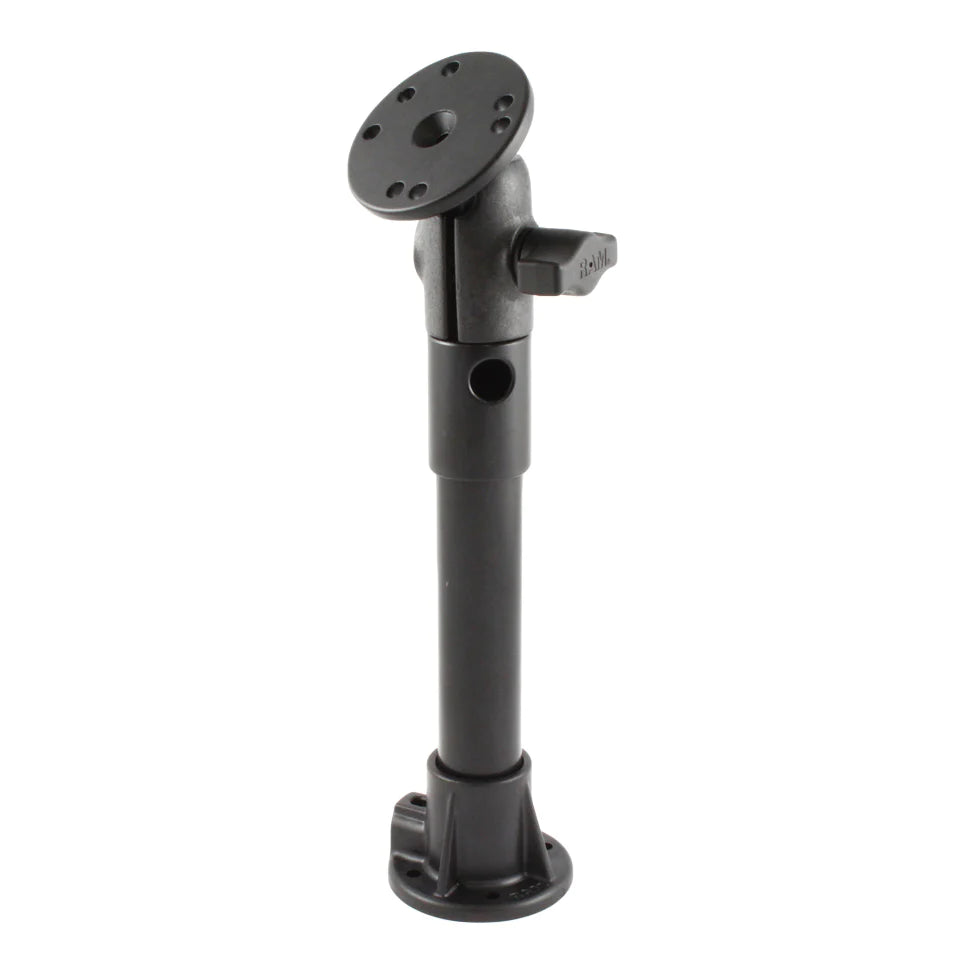 RAM® PVC Pipe Mount with Single Ball & Socket and Round Plate - RAP-B-134U